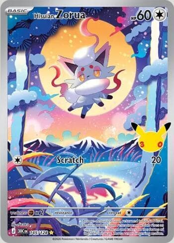 Hisuian Zorua 145/128 — 30th Celebration