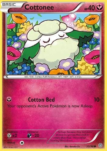 Carta Cottonee 55/98 do set Origens Ancestrais — Pokémon TCG | Bynx