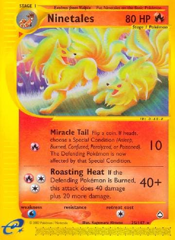Ninetales 25 — Aquapolis