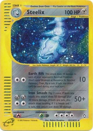 Carta Steelix #H23 do set Aquapolis — Pokémon TCG | Bynx
