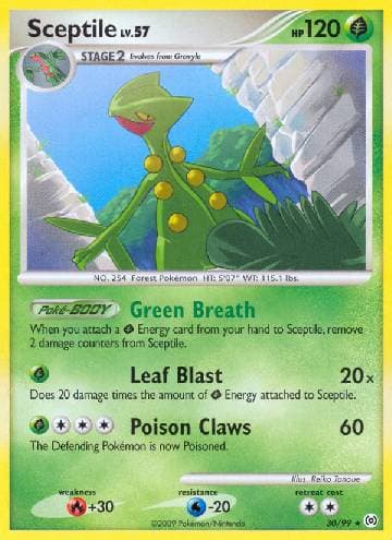 Carta Sceptile 30/99 do set Arceus — Pokémon TCG | Bynx