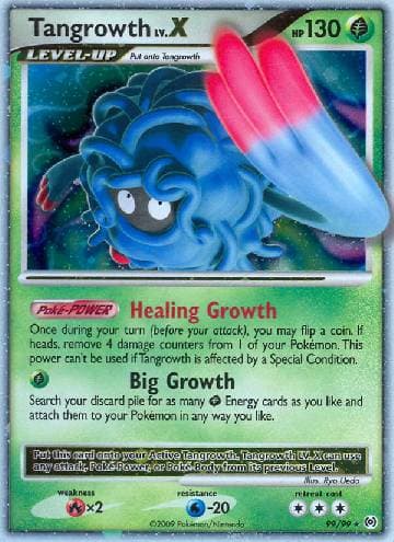 Carta Tangrowth LV.X 99/99 do set Arceus — Pokémon TCG | Bynx
