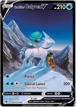 Carta Ice Rider Calyrex-V #TG14 do set Estrelas Radiantes - Galeria de Treinadores — Pokémon TCG | Bynx
