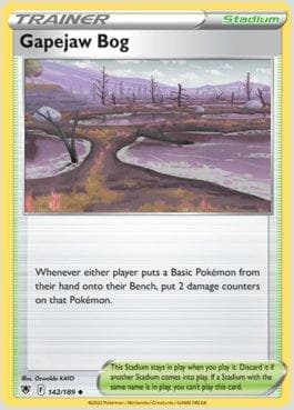 Carta Gapejaw Bog 142/189 do set Estrelas Radiantes — Pokémon TCG | Bynx