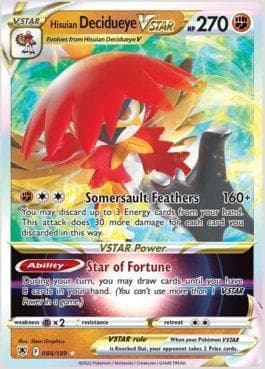 Carta Hisuian Decidueye-VSTAR 084/189 do set Estrelas Radiantes — Pokémon TCG | Bynx