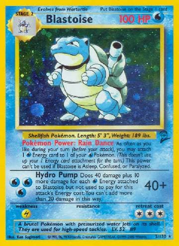 Blastoise 002/130 — Base Set 2