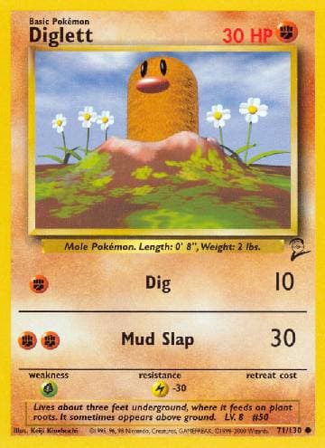 Diglett 71 — Base Set 2
