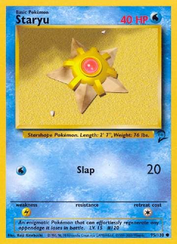 Carta Staryu 95/130 do set Base Set 2 — Pokémon TCG | Bynx