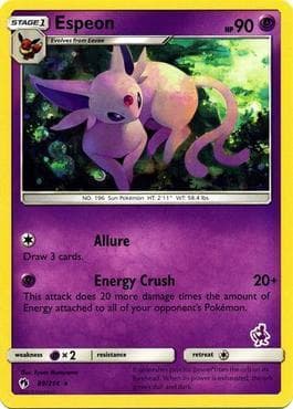 Espeon 02/17 — Battle Academy Box Set 2020 - Mewtwo Deck