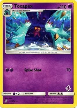Toxapex 04/17 — Battle Academy Box Set 2020 - Mewtwo Deck