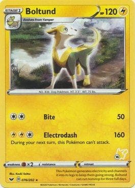Carta Boltund 16/60 do set Battle Academy Box Set 2022 - Pikachu Deck — Pokémon TCG | Bynx
