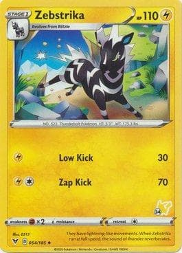 Zebstrika 34 — Battle Academy Box Set 2022 - Pikachu Deck