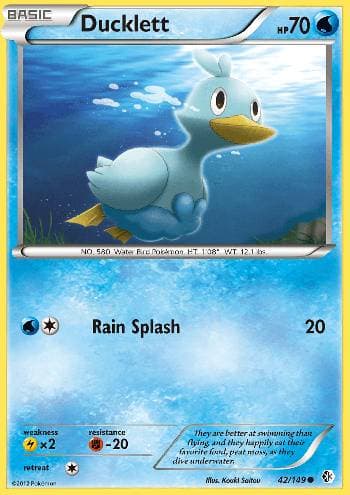Carta Ducklett 42/149 do set Fronteiras Cruzadas — Pokémon TCG | Bynx