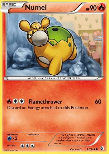 Carta Numel 21/149 do set Fronteiras Cruzadas — Pokémon TCG | Bynx
