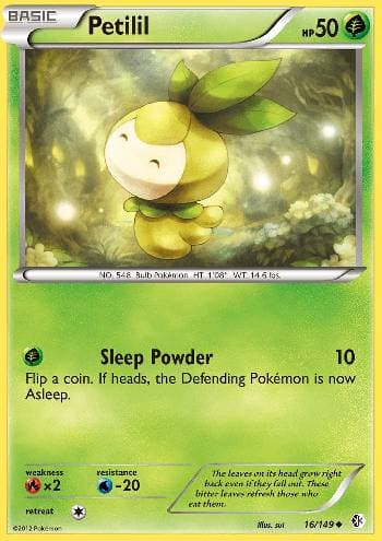 Carta Petilil 16/149 do set Fronteiras Cruzadas — Pokémon TCG | Bynx