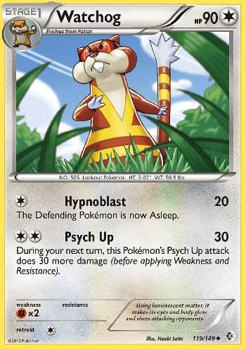 Carta Watchog 119/149 do set Fronteiras Cruzadas — Pokémon TCG | Bynx
