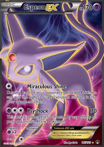 Carta Espeon-EX 117/122 do set Turbo Colisão — Pokémon TCG | Bynx