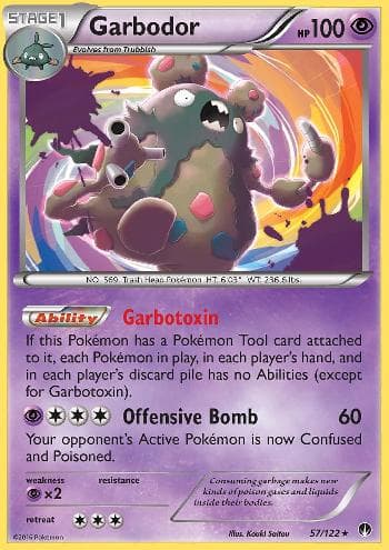 Carta Garbodor 57/122 do set Turbo Colisão — Pokémon TCG | Bynx