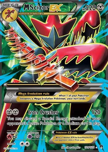 Carta M Scizor-EX 120/122 do set Turbo Colisão — Pokémon TCG | Bynx