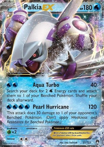 Carta Palkia-EX 31/122 do set Turbo Colisão — Pokémon TCG | Bynx