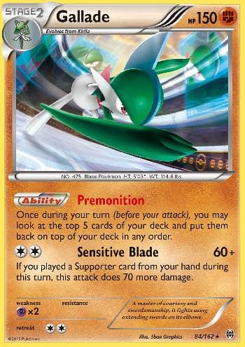 Carta Gallade 84/162 do set Turbo Revolução — Pokémon TCG | Bynx