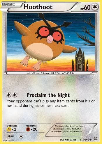 Carta Hoothoot 119/162 do set Turbo Revolução — Pokémon TCG | Bynx