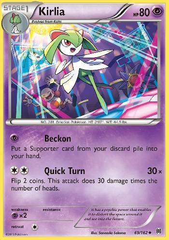 Carta Kirlia 69/162 do set Turbo Revolução — Pokémon TCG | Bynx