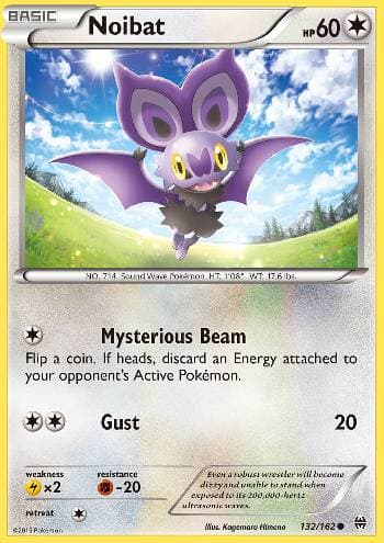 Carta Noibat 132/162 do set Turbo Revolução — Pokémon TCG | Bynx