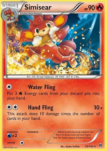 Carta Simisear 24/162 do set Turbo Revolução — Pokémon TCG | Bynx