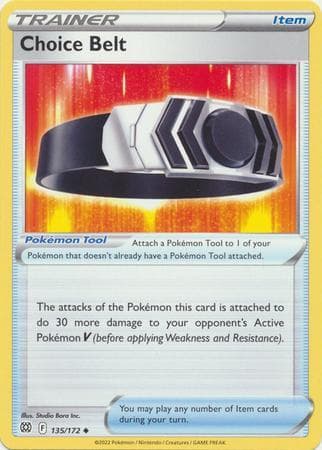 Carta Choice Belt 135/172 do set Astros Cintilantes — Pokémon TCG | Bynx