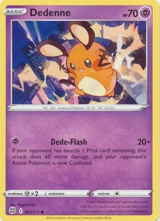 Carta Dedenne 67/172 do set Astros Cintilantes — Pokémon TCG | Bynx