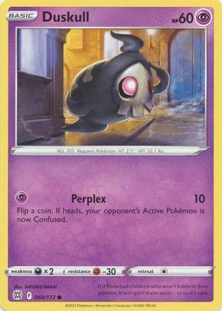 Carta Duskull 60/172 do set Astros Cintilantes — Pokémon TCG | Bynx