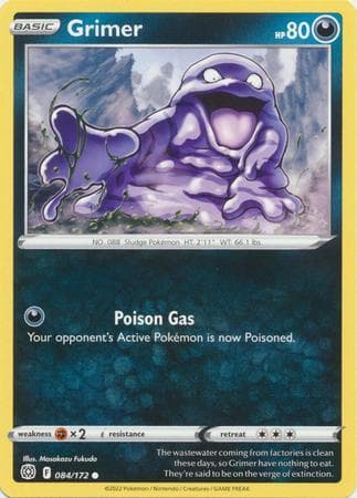 Carta Grimer 84/172 do set Astros Cintilantes — Pokémon TCG | Bynx