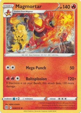 Carta Magmortar 20/172 do set Astros Cintilantes — Pokémon TCG | Bynx