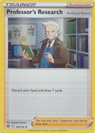 Carta Professor's Research: Professor Rowan 147/172 do set Astros Cintilantes — Pokémon TCG | Bynx