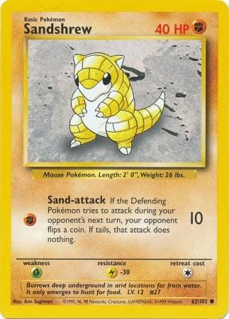 Sandshrew 62 — Coleção Básica