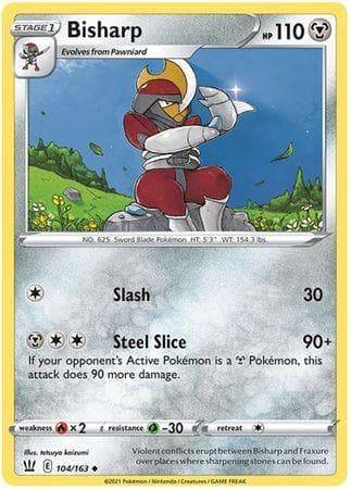 Carta Bisharp 104/163 do set Estilos de Batalha — Pokémon TCG | Bynx