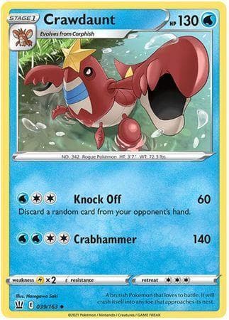 Crawdaunt 39 — Estilos de Batalha