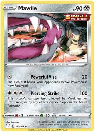 Carta Mawile 100/163 do set Estilos de Batalha — Pokémon TCG | Bynx