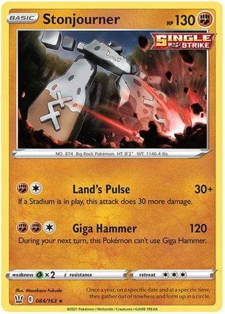 Carta Stonjourner 84/163 do set Estilos de Batalha — Pokémon TCG | Bynx