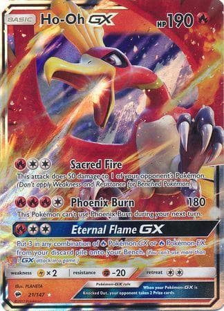 Carta Ho-Oh-GX 21/147 do set Sombras Ardentes — Pokémon TCG | Bynx