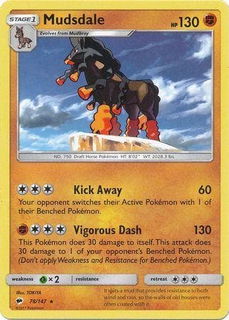 Carta Mudsdale 78/147 do set Sombras Ardentes — Pokémon TCG | Bynx