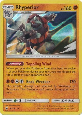 Rhyperior 067/147 — Sombras Ardentes