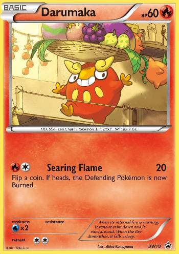 Carta Darumaka #BW18 do set Black & White Promos — Pokémon TCG | Bynx