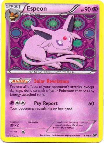 Carta Espeon #BW92 do set Black & White Promos — Pokémon TCG | Bynx