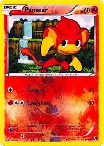 Carta Pansear (Energy Parallel Holofoil) #21 do set Black & White Promos — Pokémon TCG | Bynx