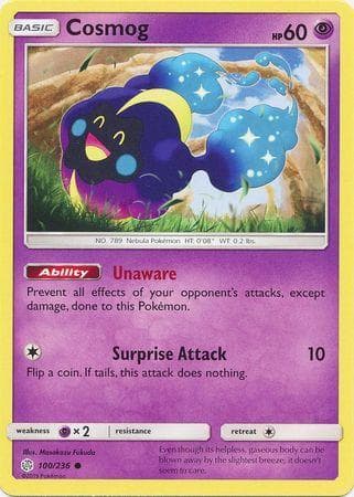 Carta Cosmog 100/236 do set Eclipse Cósmico — Pokémon TCG | Bynx