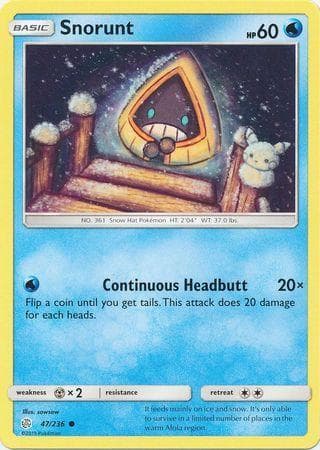 Carta Snorunt 47/236 do set Eclipse Cósmico — Pokémon TCG | Bynx