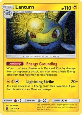 Carta Lanturn 50/168 do set Tempestade Celestial — Pokémon TCG | Bynx