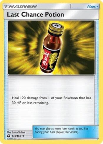 Carta Last Chance Potion 135/168 do set Tempestade Celestial — Pokémon TCG | Bynx